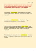 EPIC NURSE EXAM 2025&vert; BRAND NEW ACTUAL EXAM WITH  100&percnt; VERIFIED QUESTIONS AND CORRECT SOLUTIONS&vert;  GUARANTEED VALUE PACK&vert; ACE YOUR GRADES&period; 