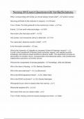 Nursing 104 Exam 1 Questions with Verified Solutions&period;