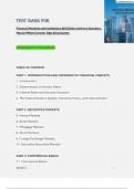 TEST BANK FOR Financial Markets and Institutions 8tḣ Edition Anthony Saunders&comma;  Marcio Millon Cornett&comma; Otgo Erhemjamts All Chapters 1-24 Complete