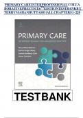 TEST BANK FOR Buttaro&colon; Primary Care&colon; A Collaborative Practice&sol; Interprofessional Collaborative Practice 6TH EDITION &lpar;All Chapters 1- 228&rpar; Questions And Answers in 260 Pages&period;