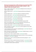 Mechanical Technologist Grade 1 CWEA Certification Exam Study Guide 2025 &vert; REAL EXAM QUESTIONS WITH 100&percnt; RATED CORRECT ANSWER S &vert; 100&percnt; VERIFIED &vert; 2025 LATEST UPDATED &vert; GET A&plus;