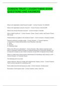 CANNON TRUST 1 EVERYTHING EXAM QUESTIONS AND ANSWERS &vert; GRADED A