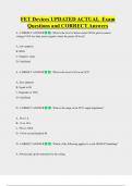 FET Devices UPDATED ACTUAL  Exam  Questions and CORRECT Answers 