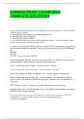 CANNON TRUST 1 EXAM WITH COMPLETE SOLUTIONS