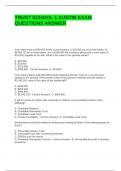 TRUST SCHOOL 1 AUSTIN EXAM QUESTIONS ANSWER