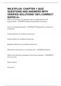 WILEYPLUS&colon; CHAPTER 1 QUIZ QUESTIONS AND ANSWERS WITH VERIFIED SOLUTIONS 100&percnt; CORRECT RATED A&plus;