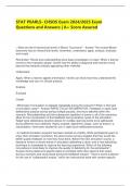 STAT PEARLS- CHSOS Exam 2024&sol;2025 Exam Questions and Answers &vert; A&plus; Score Assured