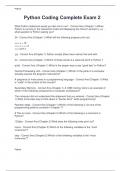 Python Coding Complete Exam 2 2025