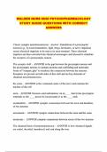 WALDEN NURS 6630 PSYCHOPHARMACOLOGY STUDY GUIDE QUESTIONS WITH CORRECT ANSWERS