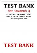 TEST BANK Tietz Fundamentals Of CLINICAL CHEMISTRY AND MOLECULAR DIAGNOSTICS 7th Edition By Carl A&period; Burtis