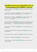 UH-60M AQT Exam II UPDATED ACTUAL   Exam Questions and CORRECT Answers