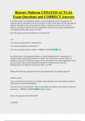 Biostats Midterm UPDATED ACTUAL    Exam Questions and CORRECT Answers 