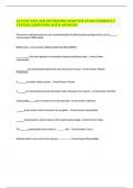 ACTUAL EYELASH EXTENSIONS WRITTEN EXAM CURRENTLY TESTING QUESTIONS WITH ANSWERS