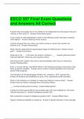 EDCO 557 Final Exam Questions and Answers All Correct 