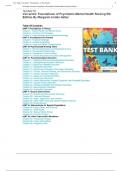 Test bank For Varcarolis' Foundations of Psychiatric-Mental Health Nursing 9th Edition