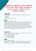 Medical Surgical Certification Exam Version 1 &lpar;New 2025&sol; 2026 Update&rpar; Questions & Answers&vert; Grade A&vert; 100&percnt; Correct &lpar;Verified Solutions&rpar;