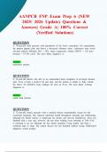 AANPCB FNP Exam Prep 6 &lpar;New 2025&sol; 2026 Update&rpar; Questions & Answers&vert; Grade A&vert; 100&percnt; Correct &lpar;Verified Solutions&rpar;