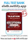 Solutions manual for mcgraw hill s taxation of individuals and business entities 2023 edition 14th edition spilker