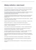 Milady Esthetics State Board Exam With Questions and Correct Answers 