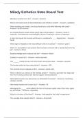 Milady Esthetics State Board Test Exam Questions and Correct Answers 