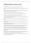 Milady Esthetics Theory Exam Questions With 100&percnt; Verified Answers