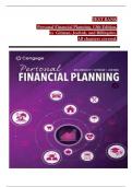 Test Bank for Personal Financial Planning&comma; 16th Edition by Randy Billingsley  All Chapters Questions and ANSWERS  Newest Version  updated 2025