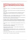 NUR150 Exam Questions And Correct Answers 2025 Marking Scheme &lpar;Rated A&plus;&rpar;