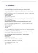 TEC 226 Exam Test 2 Questions with Correct Answers