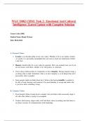 WGU D082 CHM1 Task 2&colon; Emotional And Cultural Intelligence &vert;Latest Update with Complete Solution