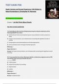 TEST BANK for Death&comma; Society and Human Experience 12th Edition by  Robert Kastenbaum&comma; Christopher M&period; Moreman All Chapters 1-15 Complete