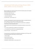 Advanced Pathophysiology Exam 2025 With 100&percnt; Correct Answers