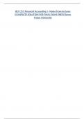BUS 251 Financial Accounting I - Notes from lectures &lpar;COMPLETE SOLUTION FOR FINAL EXAM PREP&rpar; Simon Fraser University 