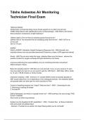 Tdshs Asbestos Air Monitoring Technician Final Exam NEWEST 2025&sol;2026 ACTUAL EXAM COMPLETE QUESTIONS AND CORRECT DETAILED ANSWERS &lpar;VERIFIED ANSWERS&rpar; &vert;ALREADY GRADED A&plus;&vert;&vert;BRAND NEW&excl;&excl;