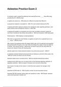 Asbestos Practice Exam 2 NEWEST 2025&sol;2026 ACTUAL EXAM COMPLETE QUESTIONS AND CORRECT DETAILED ANSWERS &lpar;VERIFIED ANSWERS&rpar; &vert;ALREADY GRADED A&plus;&vert;&vert;BRAND NEW&excl;&excl;