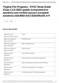 Virginia Fire Programs - EVOC Study Guide &lpar;Class 1&comma;2&comma;3&rpar; 2025 update &vert;comprehensive questions and verified answers &lpar;complete solutions&rpar; ASSURED SUCCESS&vert;GRADE A&plus;&excl;&excl;