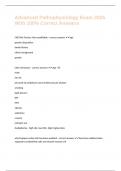 Advanced Pathophysiology Exam 2025 With 100&percnt; Correct Answers