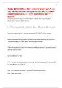 Dental OSCE 2025 update&vert; comprehensive questions and verified answers &lpar;complete solutions&rpar; ASSURED SUCCESS&vert;GRADE A&plus;&excl;&excl; &lpar;100&percnt; ACCURATE&rpar; GET IT RIGHT&excl;&excl;