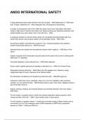 ANDO INTERNATIONAL SAFETY Latest &lpar;2026&sol;2027&rpar; Verified Answers by Experts