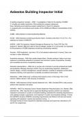 Asbestos Project Monitor Exams NEWEST 2025&sol;2026 ACTUAL EXAM COMPLETE QUESTIONS AND CORRECT DETAILED ANSWERS &lpar;VERIFIED ANSWERS&rpar; &vert;ALREADY GRADED A&plus;&vert;&vert;BRAND NEW&excl;&excl; &lpar;ALL BUNDLED HERE&excl;&excl;&excl;&rpar;