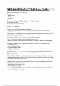 NURS 404 FINAL NOTES 1 Study Guide&period;