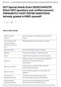 DCF Special Needs Exam 2025&vert;COMPLETE EXAM TEST &lpar;questions and verified answers&rpar; FREQUENTLY MOST TESTED QUESTIONS &vert;already graded A&plus;&vert;100&percnt; passed&excl;&excl;DCF Special Needs Exam 2025&vert;COMPLETE EXAM TEST &lpar;questions and verified answers&rpar; FREQUENTLY MOST TESTED QUESTIO