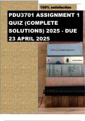 PDU3701 ASSIGNMENT 1 QUIZ &lpar;COMPLETE SOLUTIONS&rpar; 23 APRIL 2025&period;