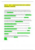 NU578 - UNIT 1 EXAM QUESTIONS WITH CORRECT ANSWERS &vert; UPDATED