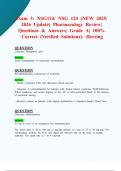 Exam 3&colon; NSG1241&sol; NSG 124 &lpar;New 2025&sol; 2026 Update&rpar; Pharmacology Review &vert;Questions & Answers&vert; Grade A&vert; 100&percnt; Correct &lpar;Verified Solutions&rpar;- Herzing