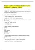 NU 578 - UNIT 2 EXAMINATION QUESTIONS WITH ALL CORRECT ANSWERS &vert; VERIFIED 