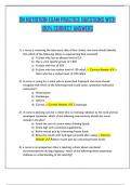 RN NUTRITION EXAM PRACTICE QUESTIONS WITH 100&percnt; CORRECT ANSWERS