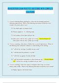 RN NUTRITION EXAM PRACTICE QUESTIONS WITH COMPLETE SOLUTIONS