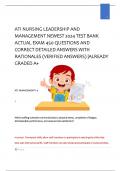 TEST BANK For Essentials of Nursing Leadership & Management 8th Edition 2024-2025&comma; by Sally A&period; Weiss&comma; Verified Chapters 1 - 16&comma; Complete Newest Version