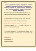 ATI MED SURG CMS 2025 VERSION B &sol;ATI RN MEDICAL SURGICAL  CMS NEWEST VERSION B LATEST 2025 ACTUAL EXAM WITH  COMPLETE QUESTIONS AND CORRECT DETAILED ANSWERS &lpar;100&percnt;  VERIFIED ANSWERS&rpar; &vert;ALREADY GRADED A&plus;&vert; &vert;&vert;PROFESSOR  VERIFIED&vert;&vert; &vert;&vert;BRANDNEW&excl;&excl;&excl;&vert;&vert;