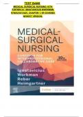 TEST BANK MEDICAL SURGICAL NURSING 10TH EDITION BY IGNATAVICIUS WORKMAN 9780323612425&comma; CHAPTER 1-69 COVERED NEWEST VERSION&period;